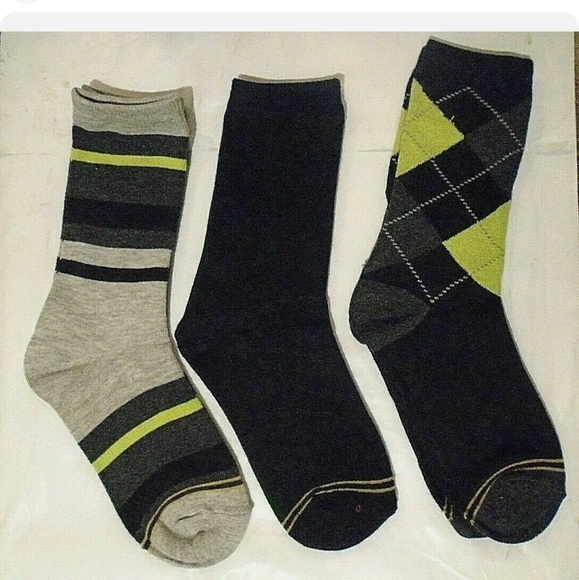 Gold Toe Youth EZ Match Dress Fashion Socks 6 Pair New With Tag Size Medium - Picture 8 of 8